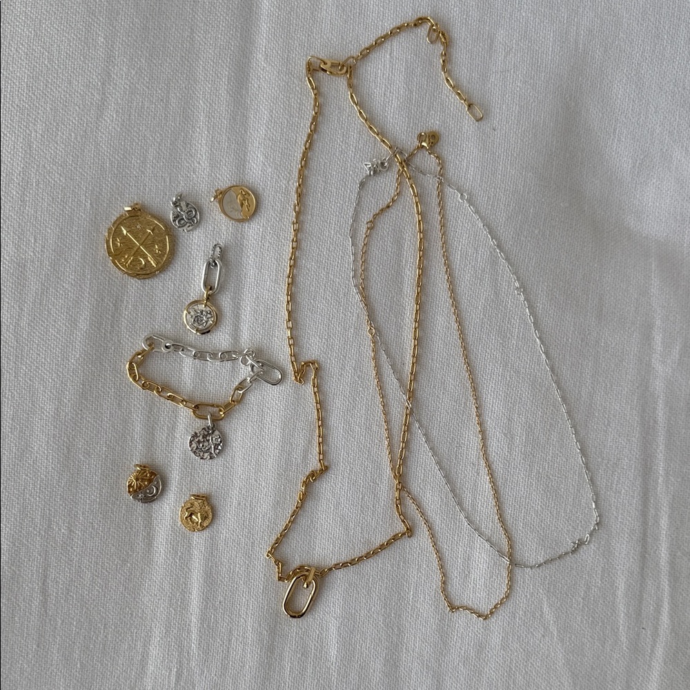 Pandora Gold and Silver Necklace Collection